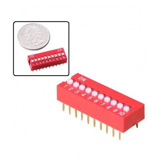 DIP Slide Switch 10 PIN 